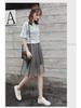 Summer 2023 Plus Size Mesh Suspender Skirt Set for Women - Waist Slimming, Two-Piece Dress