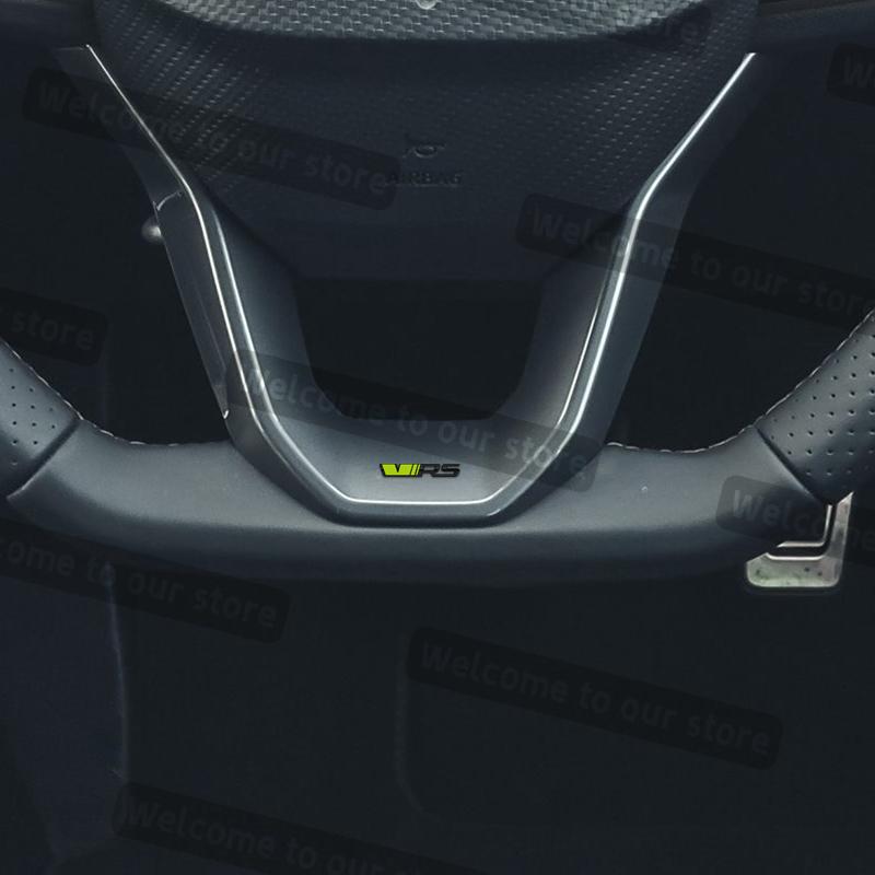 HGWE4 3D Metall Auto Styling VRS Emblem Aufkleber Auto Lenkrad Abzeichen Aufkleber Für Skoda Kodiaq Fabia Enyaq Octavia Combi Kamiq Rapid