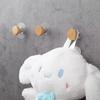 2pcs Self-adhesive Wooden Hook Home Accessories Bathroom Wall Hook Bedroom Coat Storage Rack Towel Key Decoration Hook Hanger