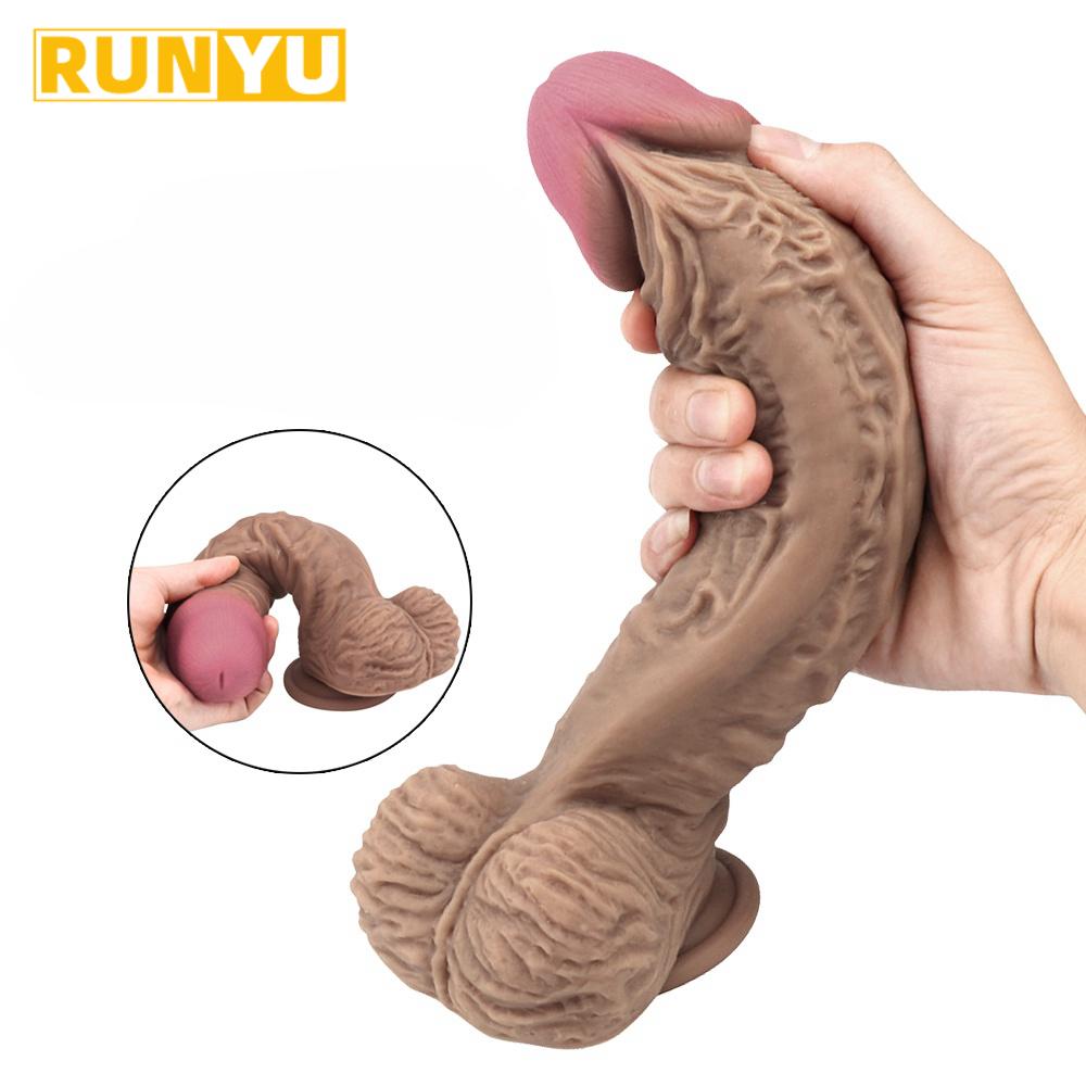 Realistic Dildo with Suction Cup Fake Dick Big Penis Sex Toys for Woman
