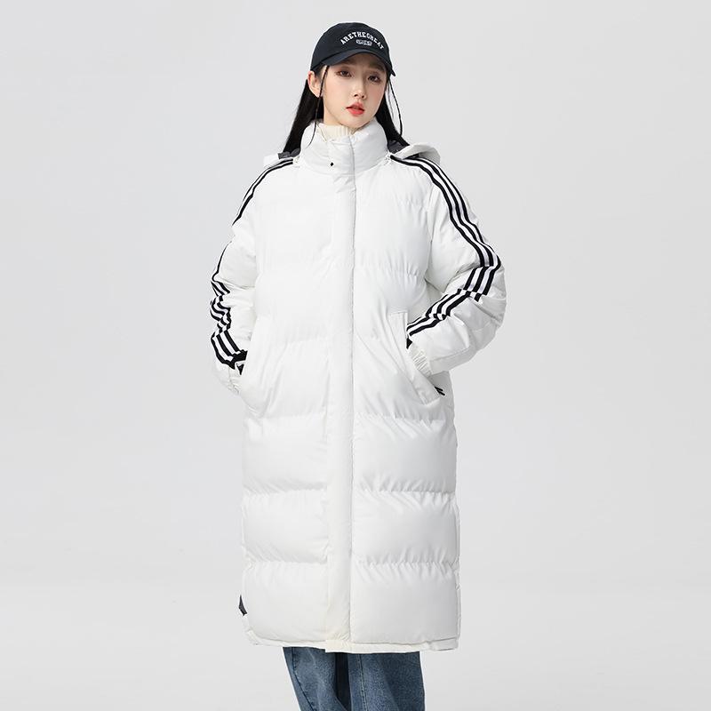 Men s Mid-Length Down Cotton Workwear Jacket with Hood - Warm and Thick Winter Puffer Coat XXXL