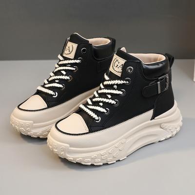 Nuove scarpe da donna con blocchi di colore, autunnali, traspiranti, con altezza crescente, suola spessa, sportive e per il tempo libero, piccole scarpe profumate