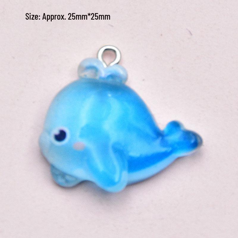 Ocean Series Resin Keychain: Whale, Octopus, Dolphin, Starfish, Mermaid Jewelry Accessories
