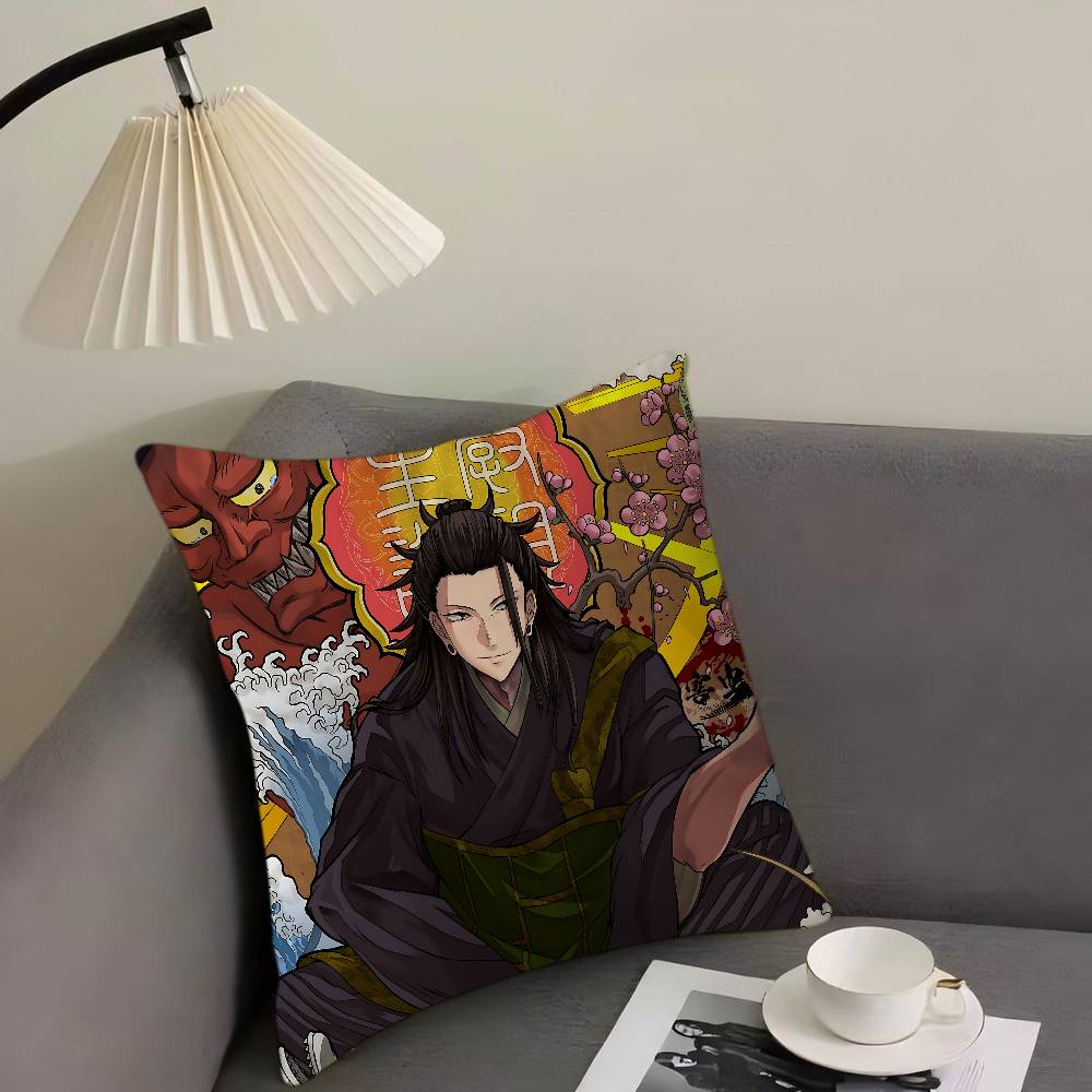 

Geto Suguru Anime Pillow Cover Design Cushion Cover Decor Holiday Decorati 12x12Inch