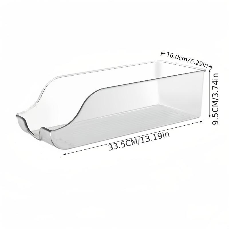 3PCS Transparent Pull-Top Can Storage Boxes Refrigerator Drink Organizer for Home Kitchen Save Space Organizers Fridge Contents