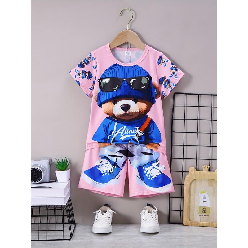 Men's T-shirt And Shorts Set Summer Outdoor Street Men's Fashionable Short-sleeved Top Everyday Casual Men's Beach Shorts