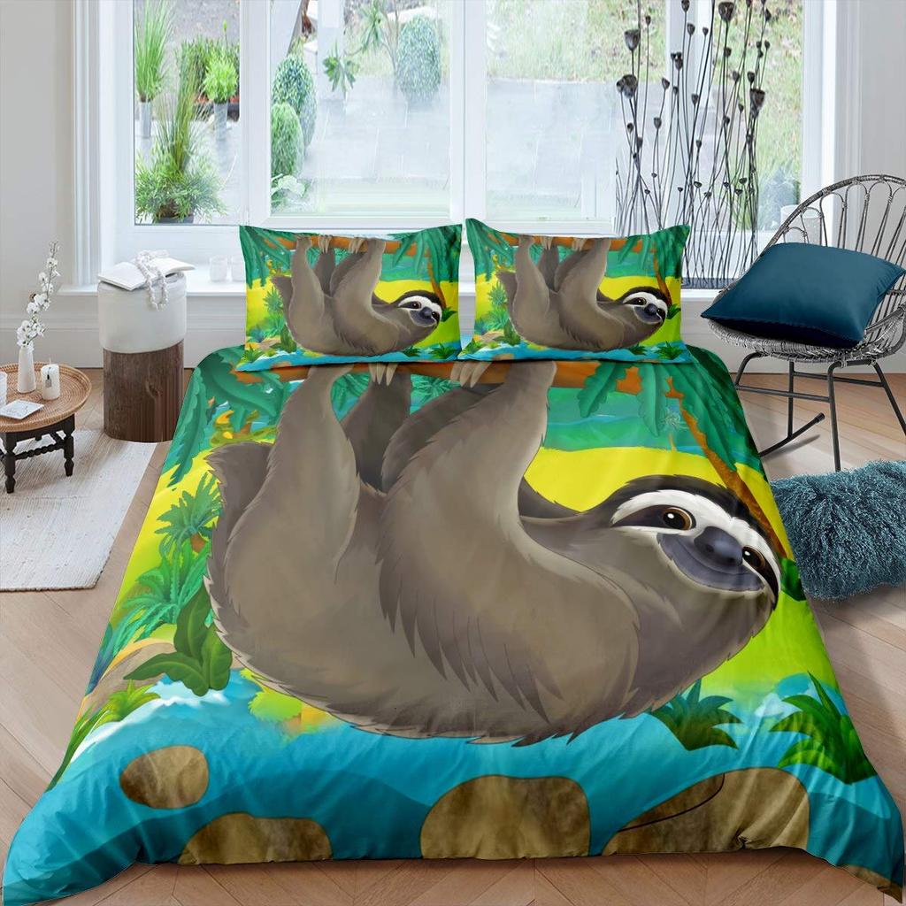 Luxury Duvet Cover and Pillowcase Digital Printing Star/moon/meteor Double Winter Quilt Cover Set Lantern Duvet Cover 1 Person