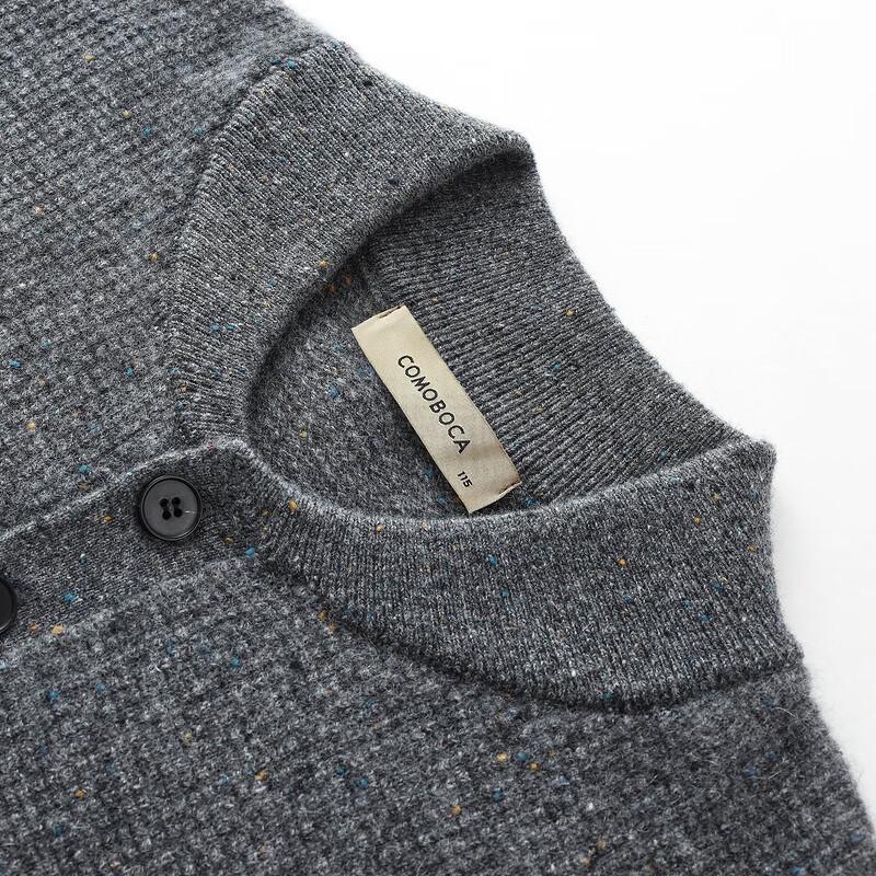Kemeng Boka Men's 100% Cashmere Half-Zip Sweater