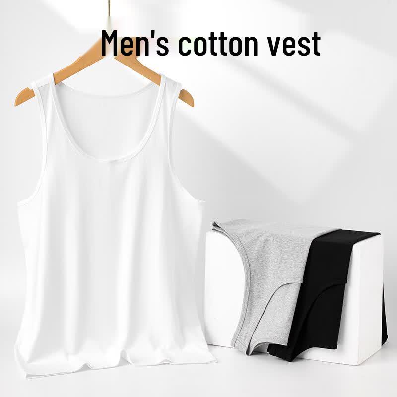 Men's Antibacterial Cotton Undershirt Vest
