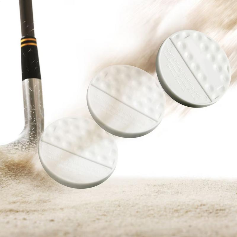 Golf Swing Long Distance Hitting Trainer Golf Swing Ball Flat Shaped Set Of 5 For Outdoor Practice Backyard Game Course Putting