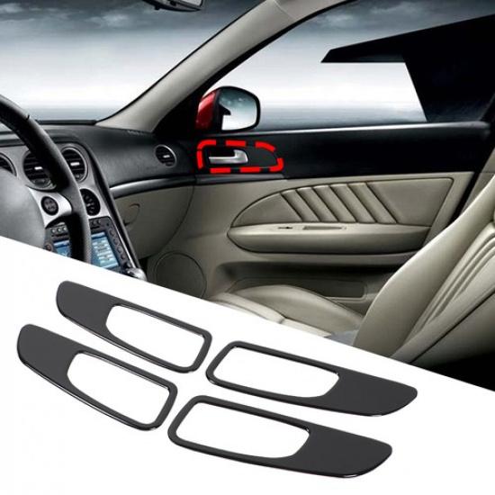 

Glossy Piano Black Interior Door Handle Trim Sticker For Alfa Romeo 159 2004-11