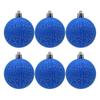 Für Macaron-Farbe Crushed Christmas Ornaments Set von 6, 8cm Dekorationskugeln Weihnachts bastelbedarf Weihnachtsdekorationen