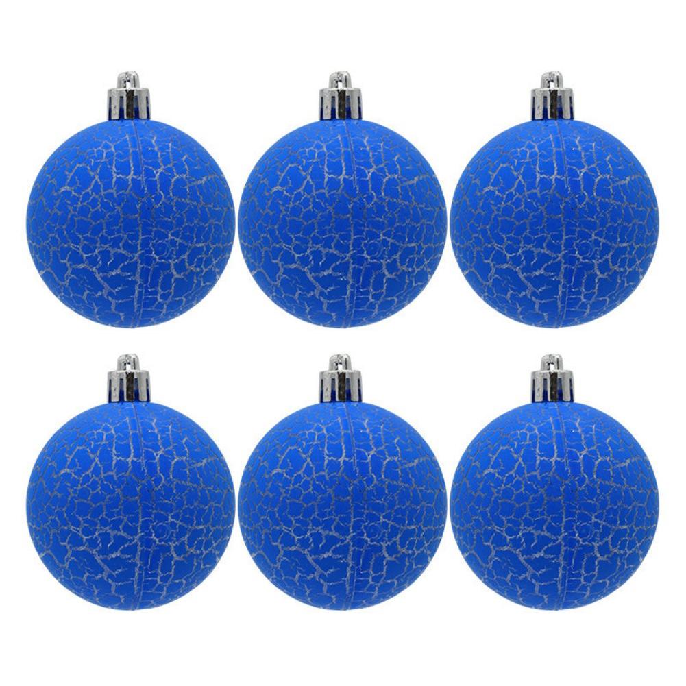 Für Macaron-Farbe Crushed Christmas Ornaments Set von 6, 8cm Dekorationskugeln Weihnachts bastelbedarf Weihnachtsdekorationen