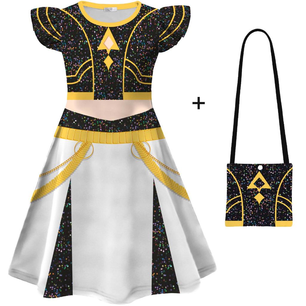 KPop Movies Demon Hunters Same Style Dress for Girls Disguised Children's Halloween Cosplay Masquerade Rumi Mira Zoey Costume