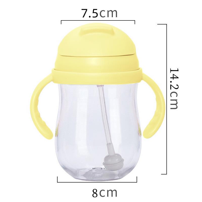 Neugeborenen Babyflasche Schnabeltasse - Tritan Strohbecher, Tropf- und auslaufsicher, Ideal für Säuglinge und Kinder