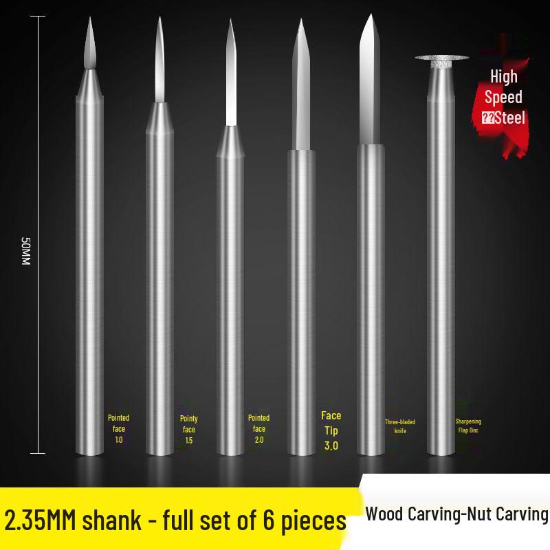 High-Speed Electric Sword-Shaped Wood Carving Knife - White Steel Tool for Woodworking and Dental Engraving.
