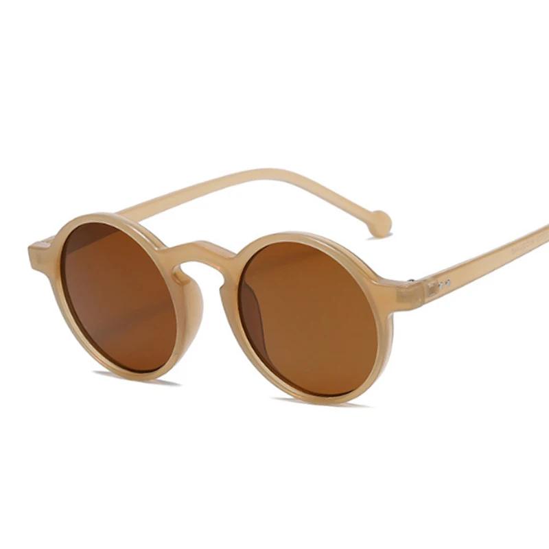 Round Sunglasses Woman Brand Designer Vintage Sun Glasses Classic Eyewear For Lady Small Frame Mirror Retro