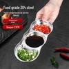 Meichu 304 Stainless Steel 3-Compartment Condiment Dish