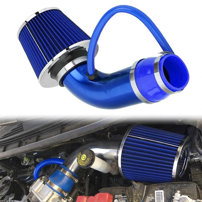 Universelles 76mm Auto Rennsport Turbo Induktionsrohr Schlauch Kit Mit Luftfilterkegel Einlass Kaltluftansaugsystem Aluminium Ansaugrohr