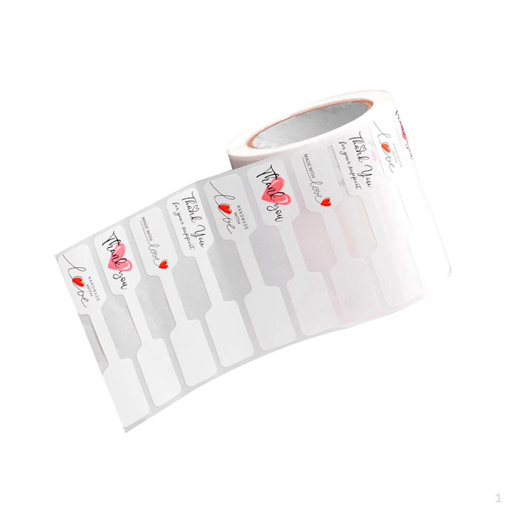1 Roll 500 Pieces Jewelry Price Tags Stickers Self Sticky Accessories Blank Label for Necklace