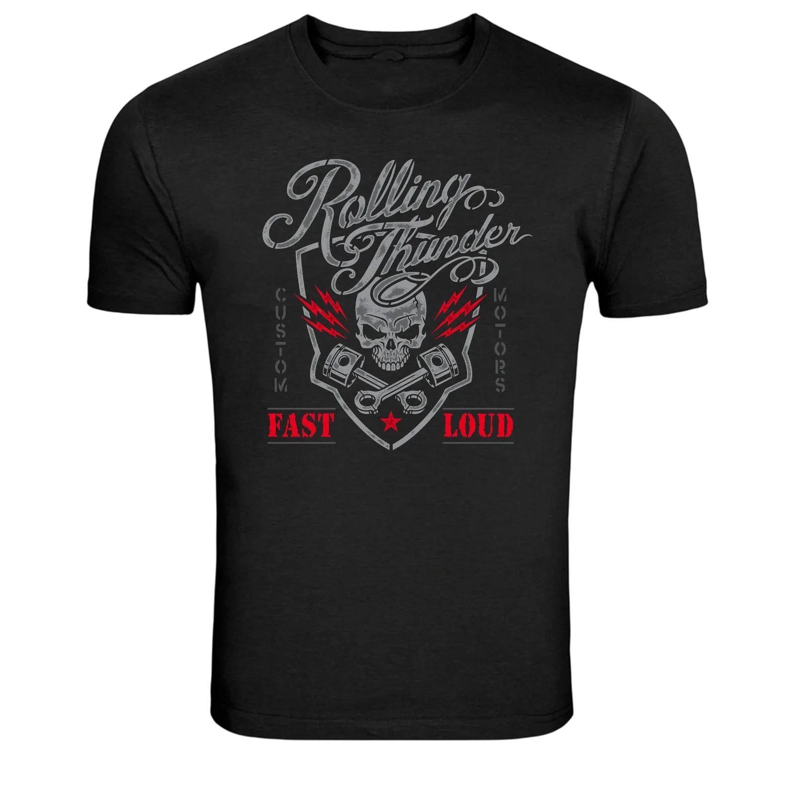 Rolling Thunder Fast Loud Motors Graphic T-Shirt S