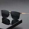 Stylish Square-Frame Polarized Sunglasses High-Quality Metal-Frame Outdoor UV400 Sun Glasses Classic Driving Shades Men Goggles