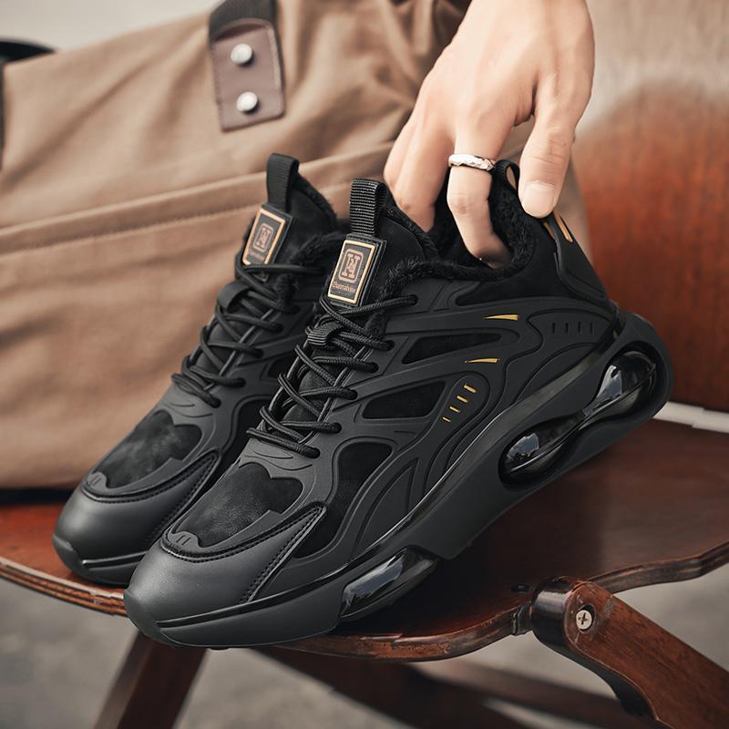 Zapatillas de Hombre de Alta Calidad 2024 Invierno Transpirables Moda Running Zapatos Deportivos para Hombre Cálido Forro de Felpa Cómodos Zapatos Casuales Clásicos