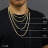 6mm stainless double kihei center double kihei chain 18k 18k long [silver KYASYA] Thin, wide, steel, 6-sided cut, necklace, fold, gold, necklace,