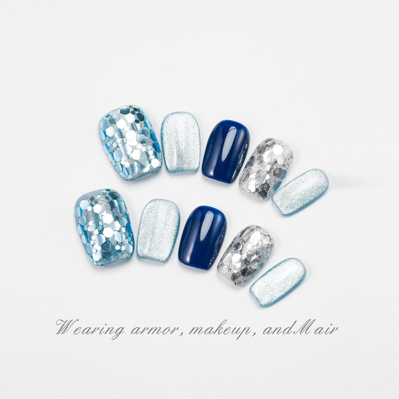 Handmade Cat Eye Glitter Nails: 2025 Collection
