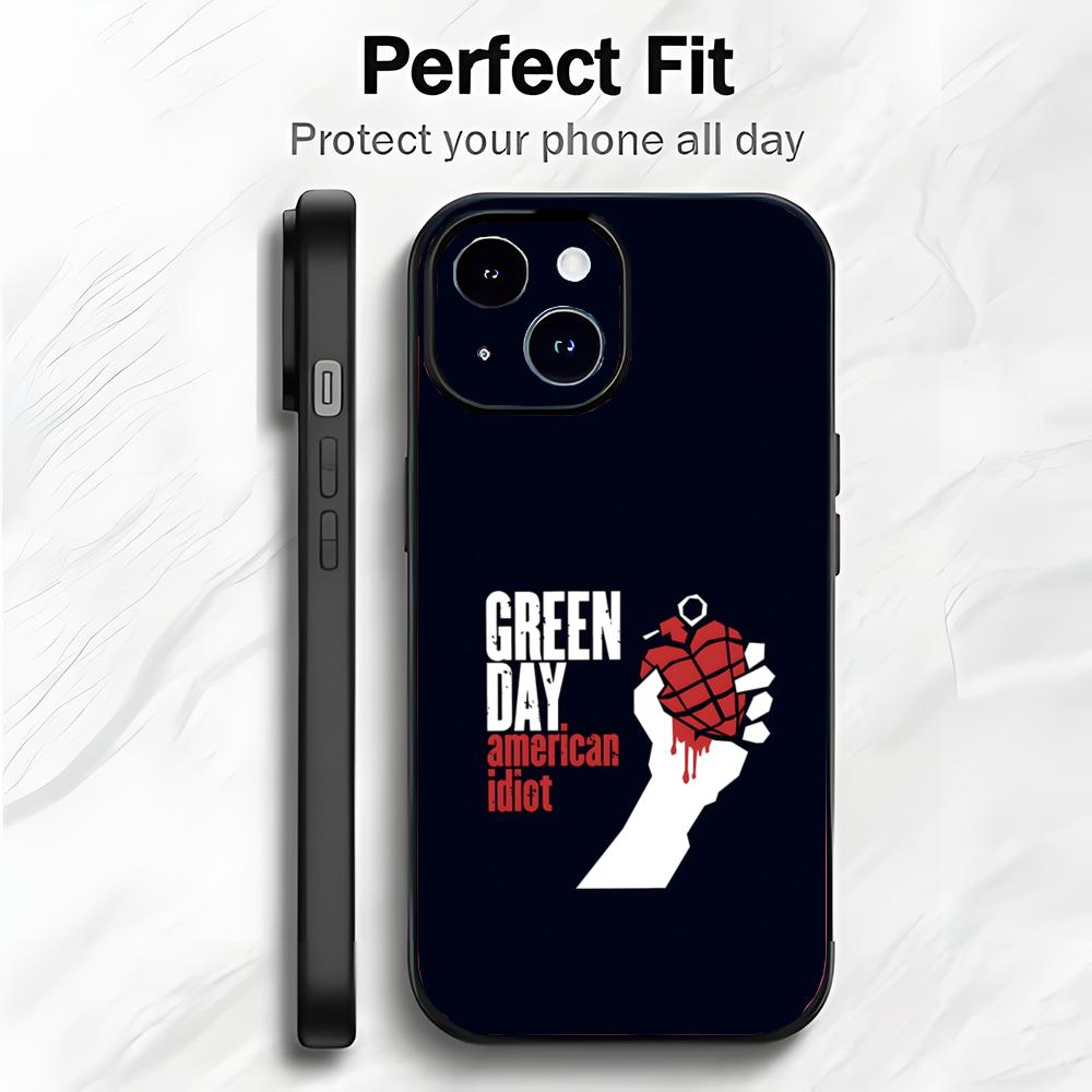 Punk Classic American Band G-Green Day Phone Case Phone Case Soft Packaging Lightweight For iPhone17 16 15 14 13ProMax