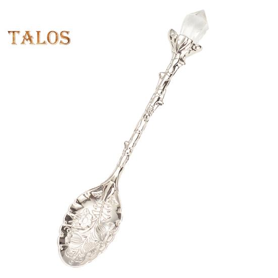 

Ложка для супу Посуд зі штучного кришталю Посуд можна мити в посудомийній машині Надійна кавова ложка для супу Совок Кухонні гаджети срібний