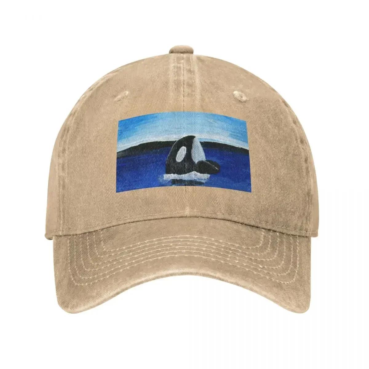 Orca Orca Whales Baseball Cap Rave Sunscreen Vintage dad hat Luxury Woman Men s