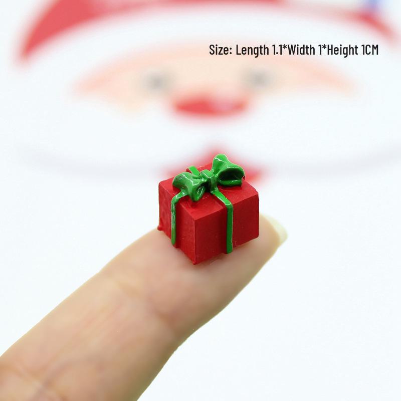 Cutie cadou de Crăciun 3D DIY: Adeziv cremă și set de decor pentru carcasă pentru telefon mobil realizat manual.