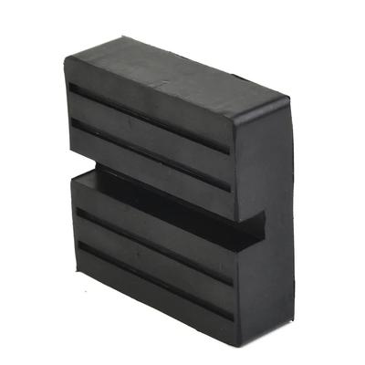 Car Lift Jacks Stand Rubber Pads Black Rubber Slotted Floor Jacks Pad Frame Rail Adapter Jacks Pad Auto Repair Kit 70x70x25mm
