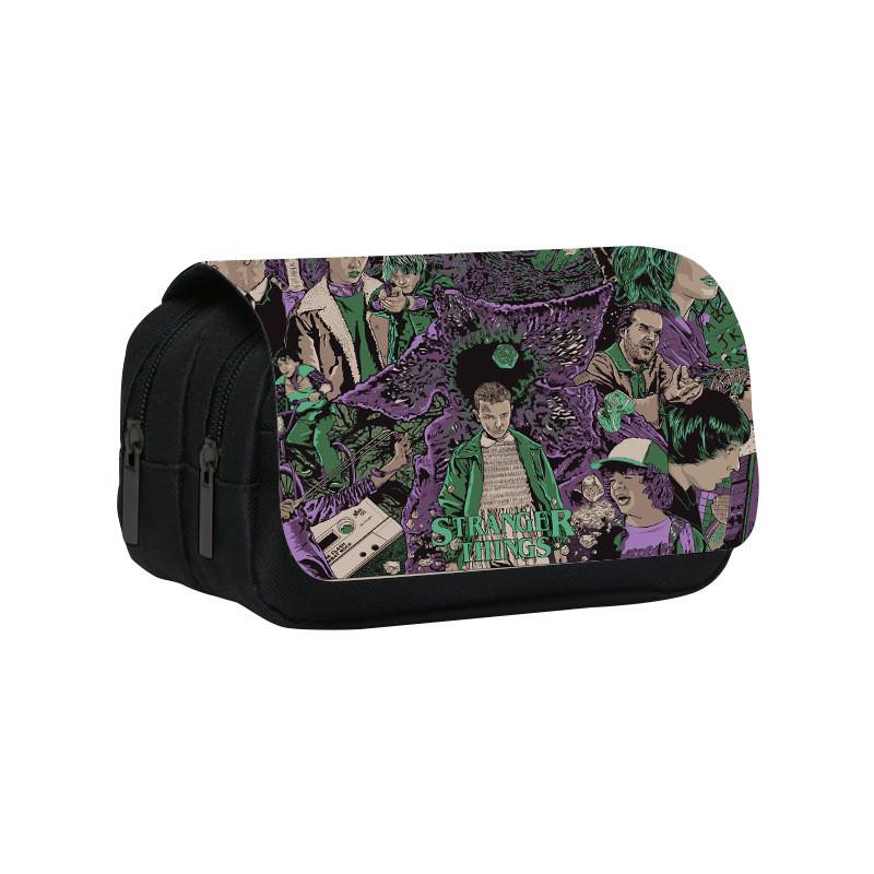 Double Layer Pencil Case With Large Capacity For Students And School Supplies