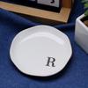 Gold Rim Monogram Letter Ring Dish A-Z Decorative Ring Holder Plate  Blogger's Recommendation