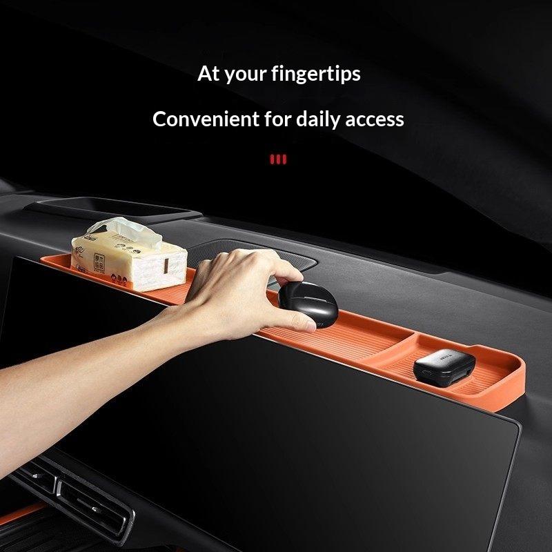 For Li Xiang L6/L7/L8/L9/MEGA I8 Car Center Console Screen Rear Storage Box Dashboard ETC Tissue Organizer Holder