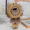 Stuffed Plush Lion Keychain Long Mane Cute Animal Keychain Lion Plush Pendant  Backpack Decor