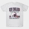 Asian Size Cotton Unisex Tshirt Print T-shirt New England Football Vintage Style T-shirt No-Cut Print Regular Fit