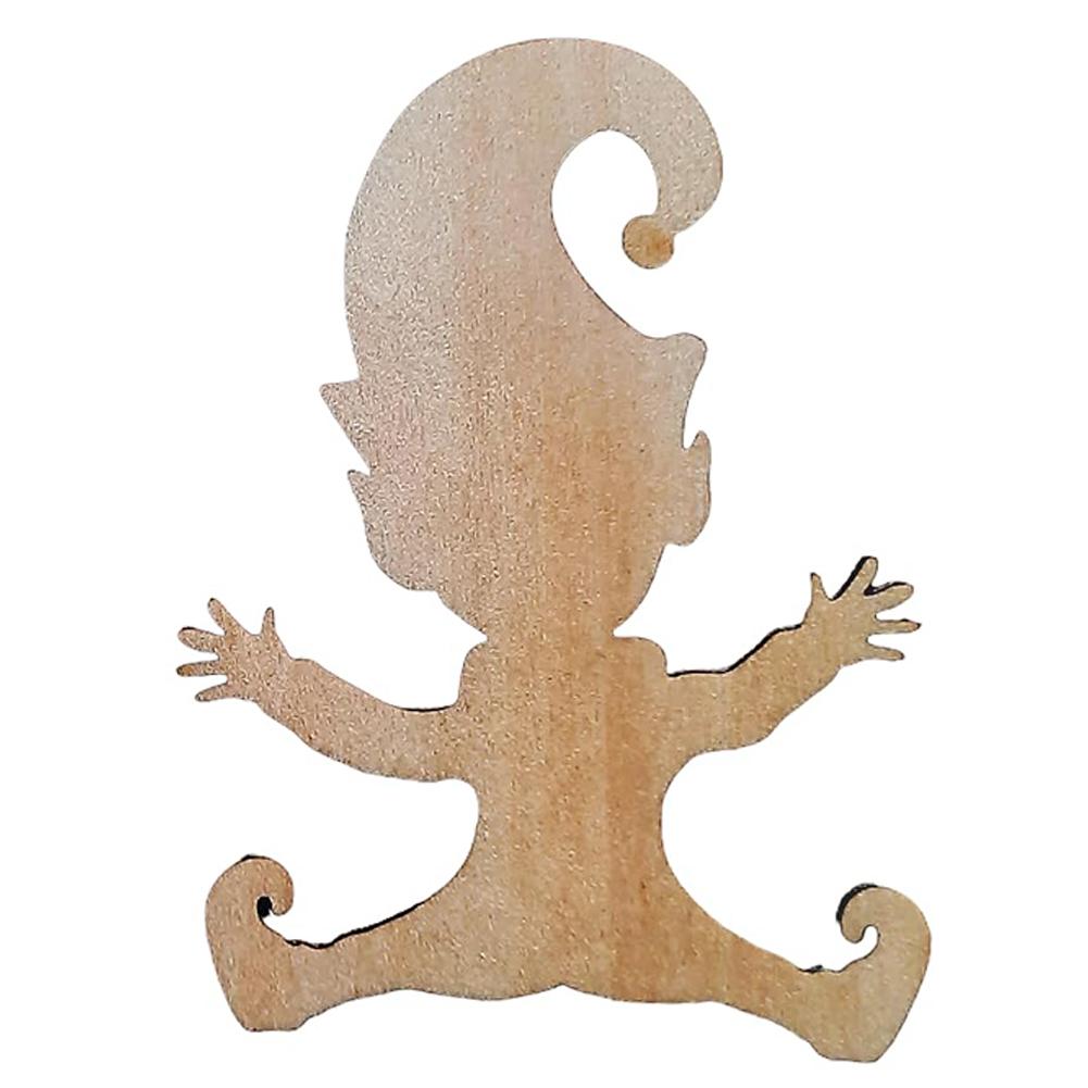 Christmas Floor Footprints Stencil Wooden Elf Stencil Decor Reusable Funny for New Year Holiday Party Decoration