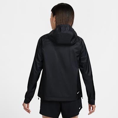 Nike Jackets Women's Black/Mountain Peak White Hooded Moderate Hard Sh
