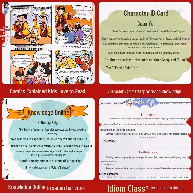 Fun Comics On Chinese History: Illustrated & Pinyin Edition, All 6 Volumes