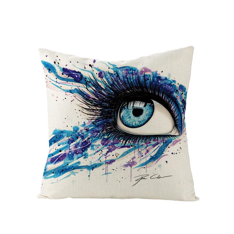 Home Polyester Pillowcase Without Pillow Core Simple Square Sofa Cushion Cover Waist Pillowcase Home