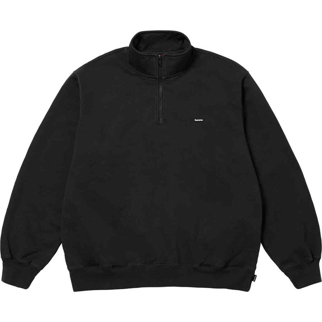 Supreme Small Box Half Zip Pullover Black