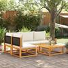 VidaXL Ensemble de canapés de jardin 5 pièces avec coussins en bois d'acacia et rotin 3278888