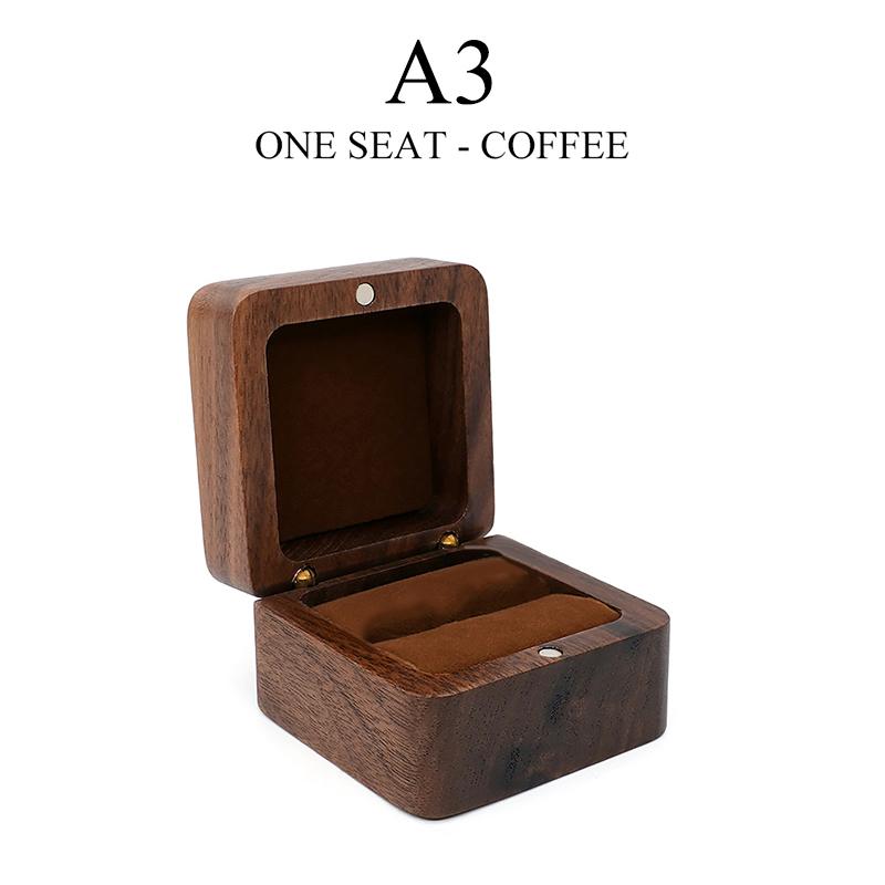 Wood Jewelry Box Wedding Ring Box Earring Rings Organizer Box Gift Package Case