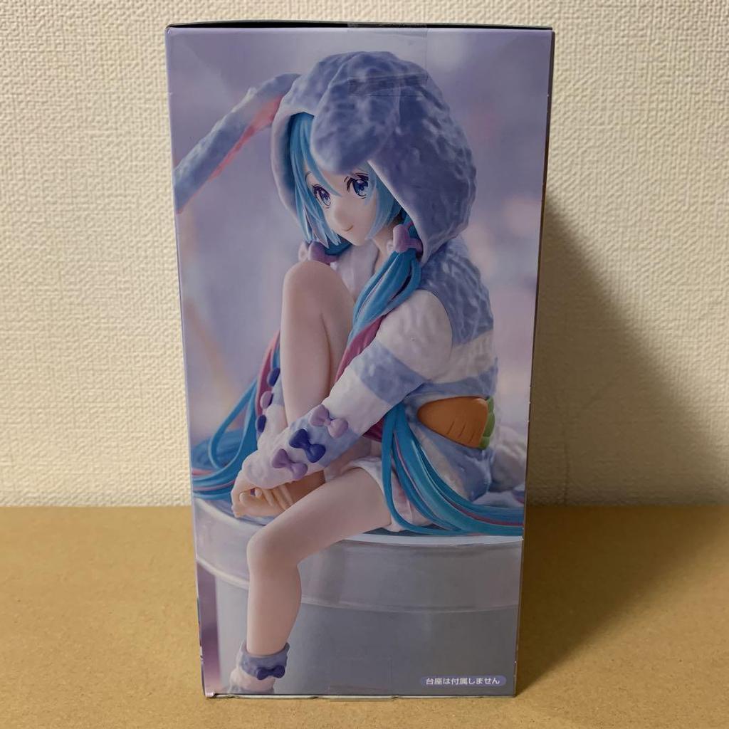 [USED] -Rabbit Ear Pajamas Blue Ver.- Noodle Stopper Figure Hatsune Miku