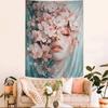 Abstract Flowers Girl Colorful Tapestry Wall Hanging Bohemian Wall Tapestries Mandala Wall Hanging Sheets
