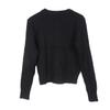 2024 Autumn/Winter Slim Fit Camellia Embroidered Long Sleeve Knit Cardigan for Women