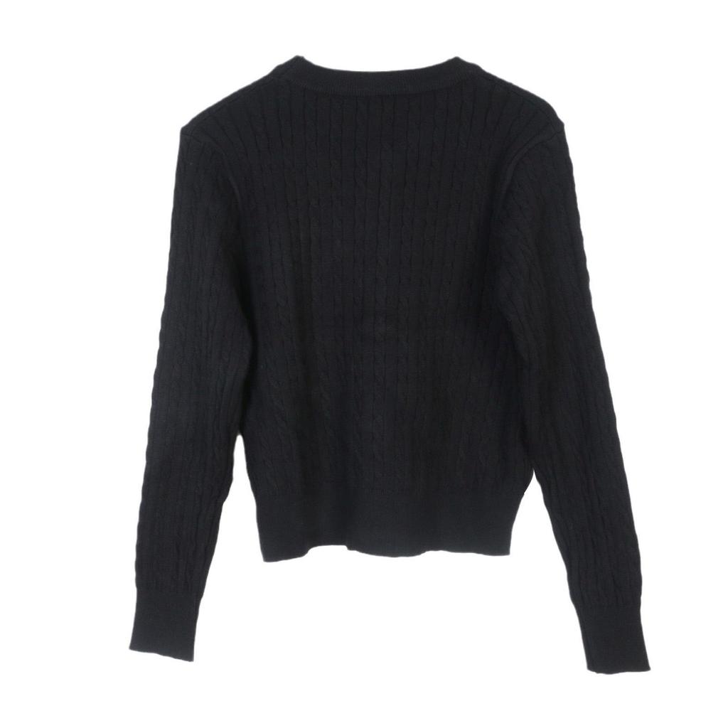 2024 Autumn/Winter Slim Fit Camellia Embroidered Long Sleeve Knit Cardigan for Women